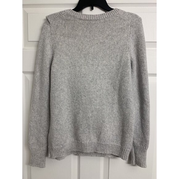 Banana Republic M Alpaca Merino Wool Ruffle Knit Sweater Winter - Picture 3 of 8